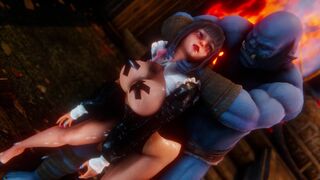 Bel Er was defeated and raped by evil spirits (Vindictus)