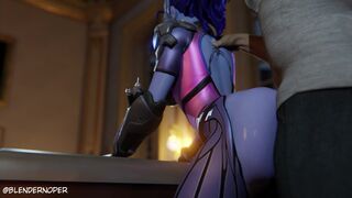Widowmaker countering a dive