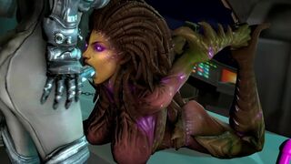 sarah kerrigan sucks robotic cock