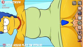 Marge Simpson Dripping Creampie - Hole House