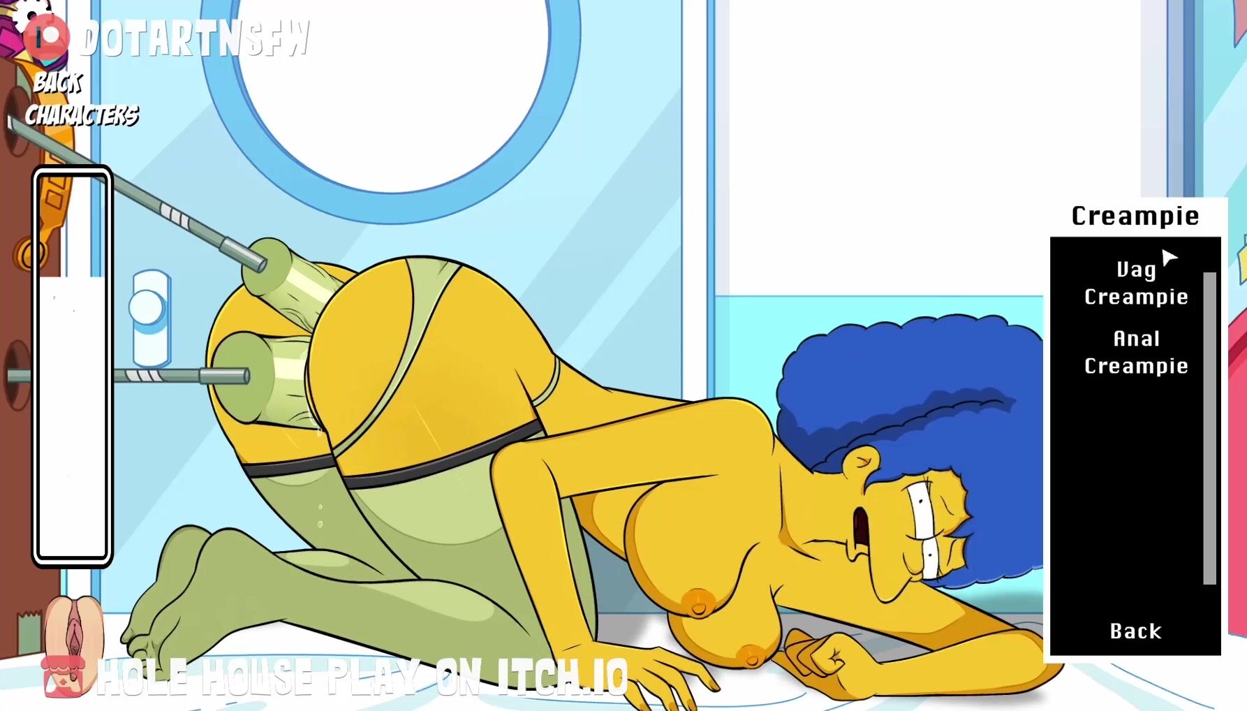 Marge Simpson Double Dildo Fucking