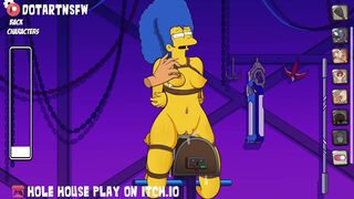 Marge Simpson Rope Bondage Spanking - Hole House