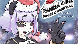Panda Girl White Christmas
