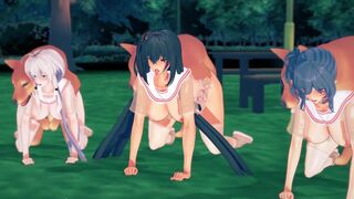 Taiho, Glory, St. Louis, threesome (dance & sex)