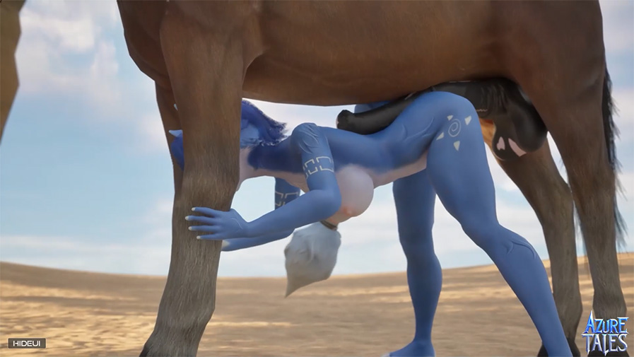 897px x 505px - Azure Tales - Horse Scene