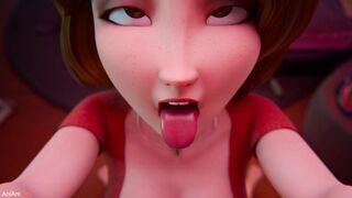 Aunt Cass rides that big cock as a pro!