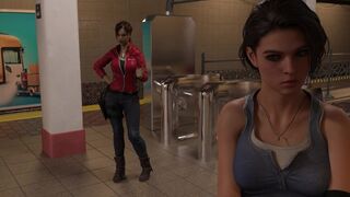 Claire and Jill Cornered in Subway (Teaser)