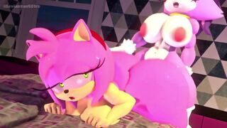 Blaze fucking Amy from behind