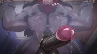 POV Bara Wolf Glory Hole Blowjob