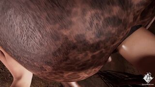 Horse anal vore (First person)