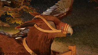 Dragon on Gryphon Stall no Crunch - (Raven555)