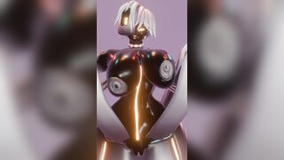 Glados shows her new body.