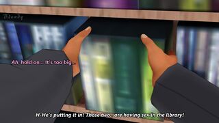 ENG SUBS Akiha in the library