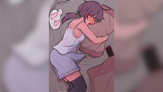 Futanari having sex in her dreams