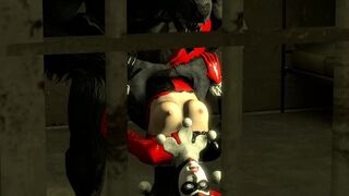 Harley Quinn gets raped by a werewolf