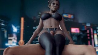 Panam Palmer Sitting Thighjob [Kaminakirei]