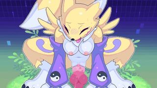 Renamon riding some dick