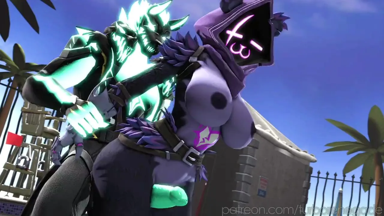 Cerberus and raven at the pool full video