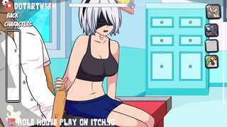 Yorha 2B Handjob Cumshot - Hole House Game