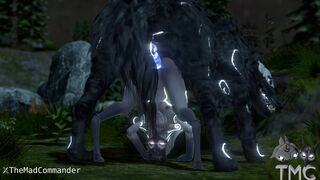 Lamb and Wolf having some fun exercising between the hunts