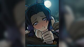 EDIT blowjob kochou shinobu zenitsu agatsuma Artist illuxxxtrandy