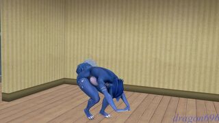 Krystal doing Cammy stretch (nude version)