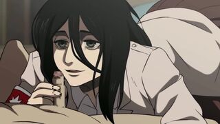Pieck jerking off a small dick