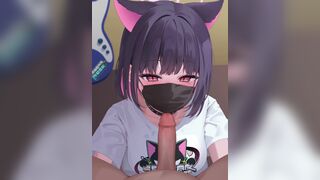 Kazusa blowjob (blue archive)