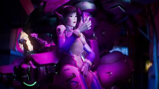 Mercy Helping D.va Blow off Steam『Midnightswamie』