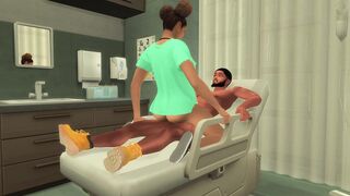 BBC Fucks Light Skinned Nurse While Girlfriend Waits In Another Room