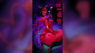 Moxxie Being Fed By The Demon Baphomet [picturd]