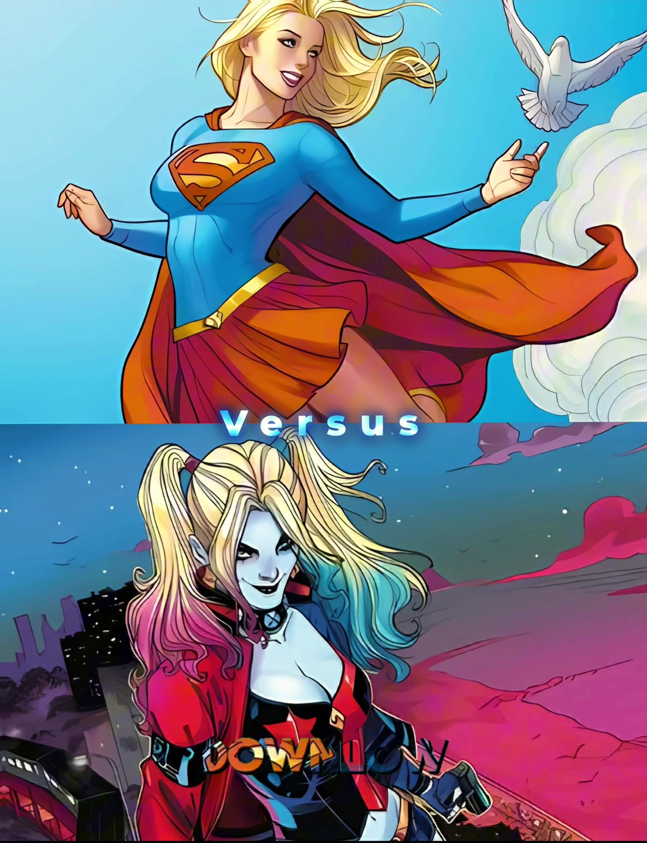 Supergirl Vs Harley Quinn