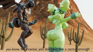 Zekrom fucks a cactus (part 1)