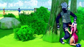 Sakura sucks off kakashi