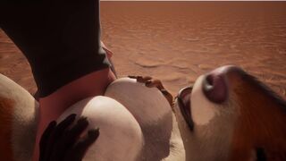 Tali loves human cock