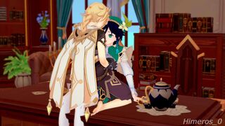 Aether x Venti at Mondstadt | Himeros_0