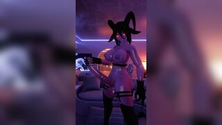 A Krampus with a huge horsecock