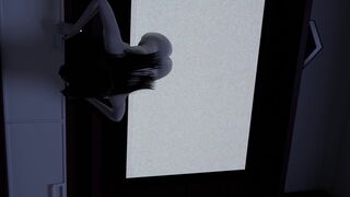 Sadako breaks into the house