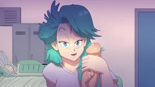 bulma try to wake up roshi with a special method