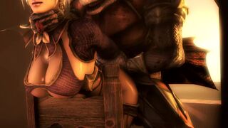 Ivy Valentine dominated by lizardman