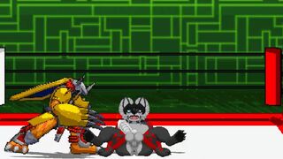 wargreymon claims saber as his prize