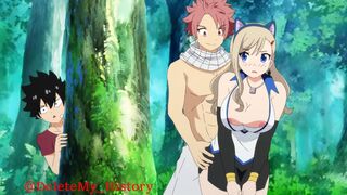Natsu fucks Rebecca while Shiki spies on them [DeleteMyHistory]