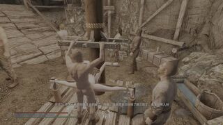 [skyrim dogma]she get raped by miners