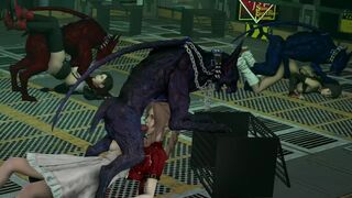 Aerith Tifa and Yuffie group sex with Dark Stars [DevilsCry]