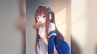 Azur lane(?) blowjob