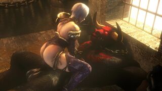 Ivy Valentine Riding Chained Minotaur - [Noname55]