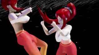 Selt39 - Erza Scarlet vs Erza Scarlet Sexfight