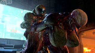 Hell Knight slain by doomslayer