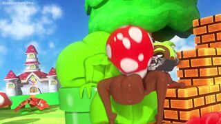 Piranha Plant Blows Inkling Boy Cock