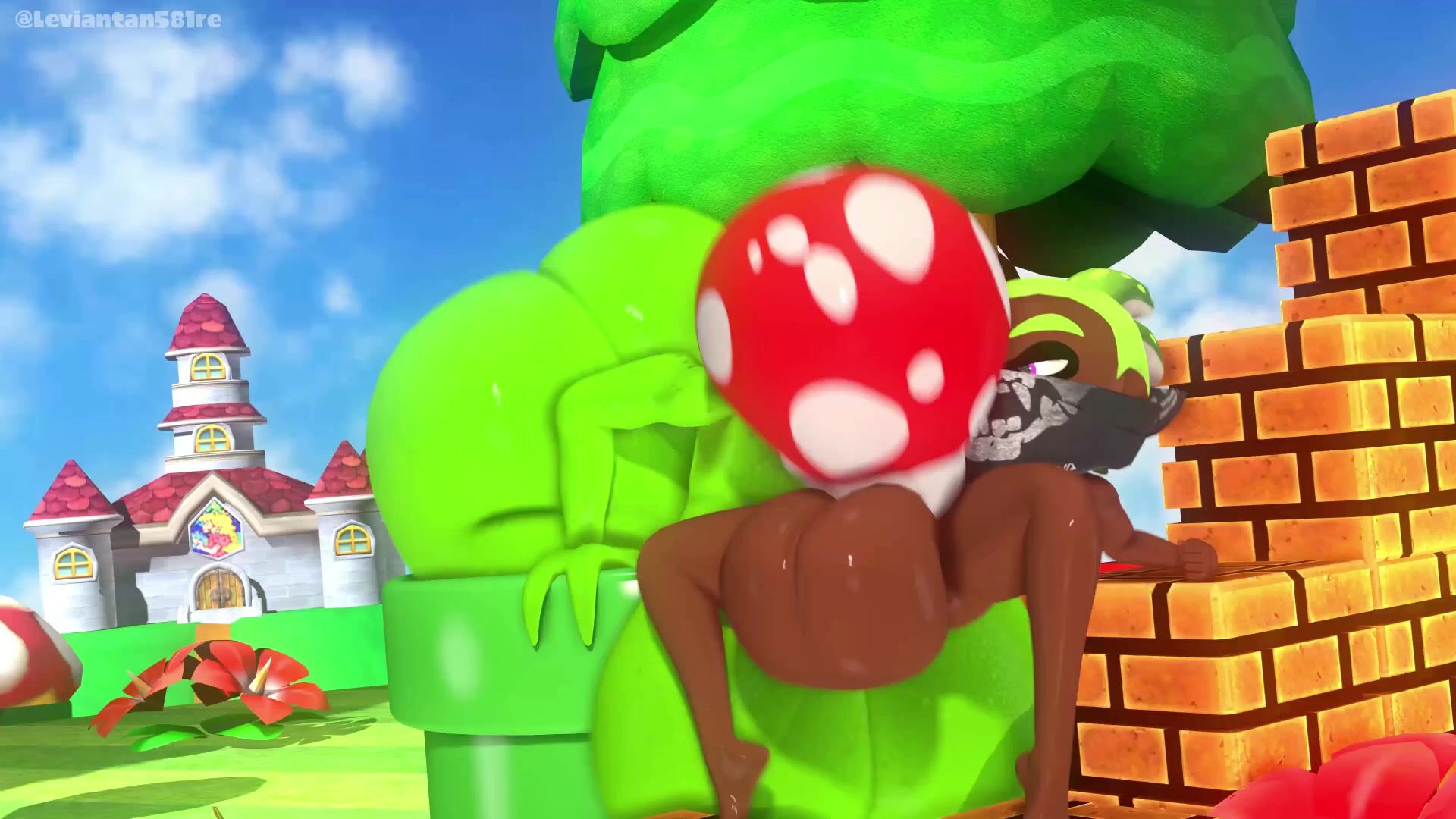 Piranha plant blowjob